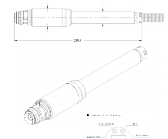 electrostatic bell spray gun 